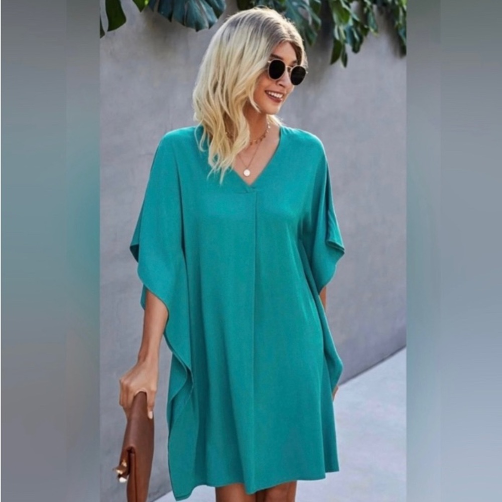 Mountain Valley Trading Blue Mini Dress NWT Small